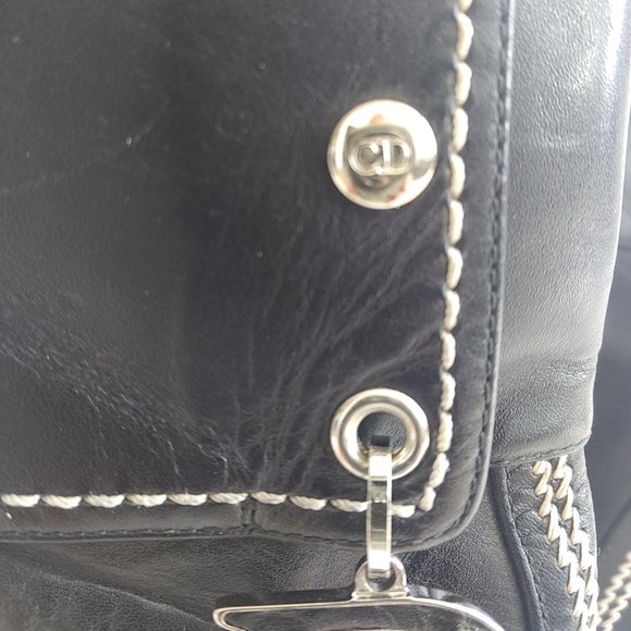 CHRISTIAN DIOR Logo Charm Booties Heels Boots - Picture 7 of 15